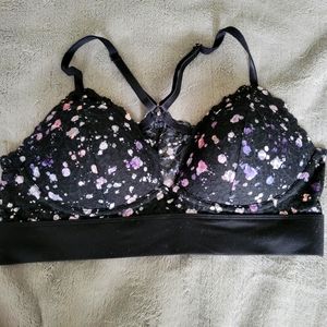 Black lace Bralet by Pink Sz M